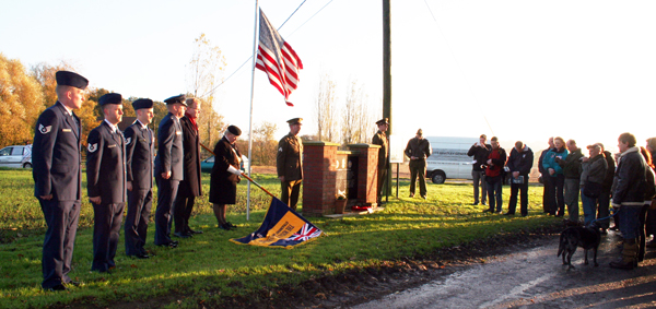 A two-minute silence at the memorial. 