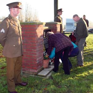 Wreath laying