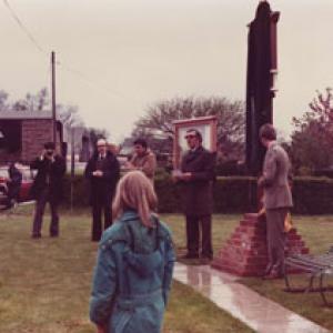 Village sign event 07