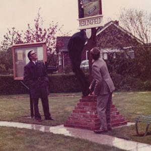 Village sign event 10