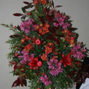 Flower Festival arrangement Rev Stanley Stringer